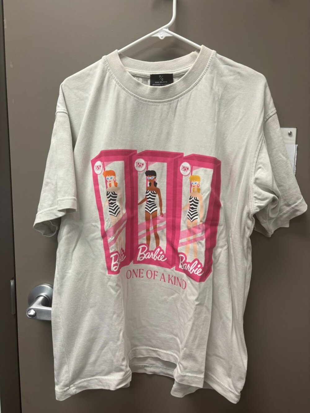 Barbie X Peace Collective oversized t-shirt, size medium